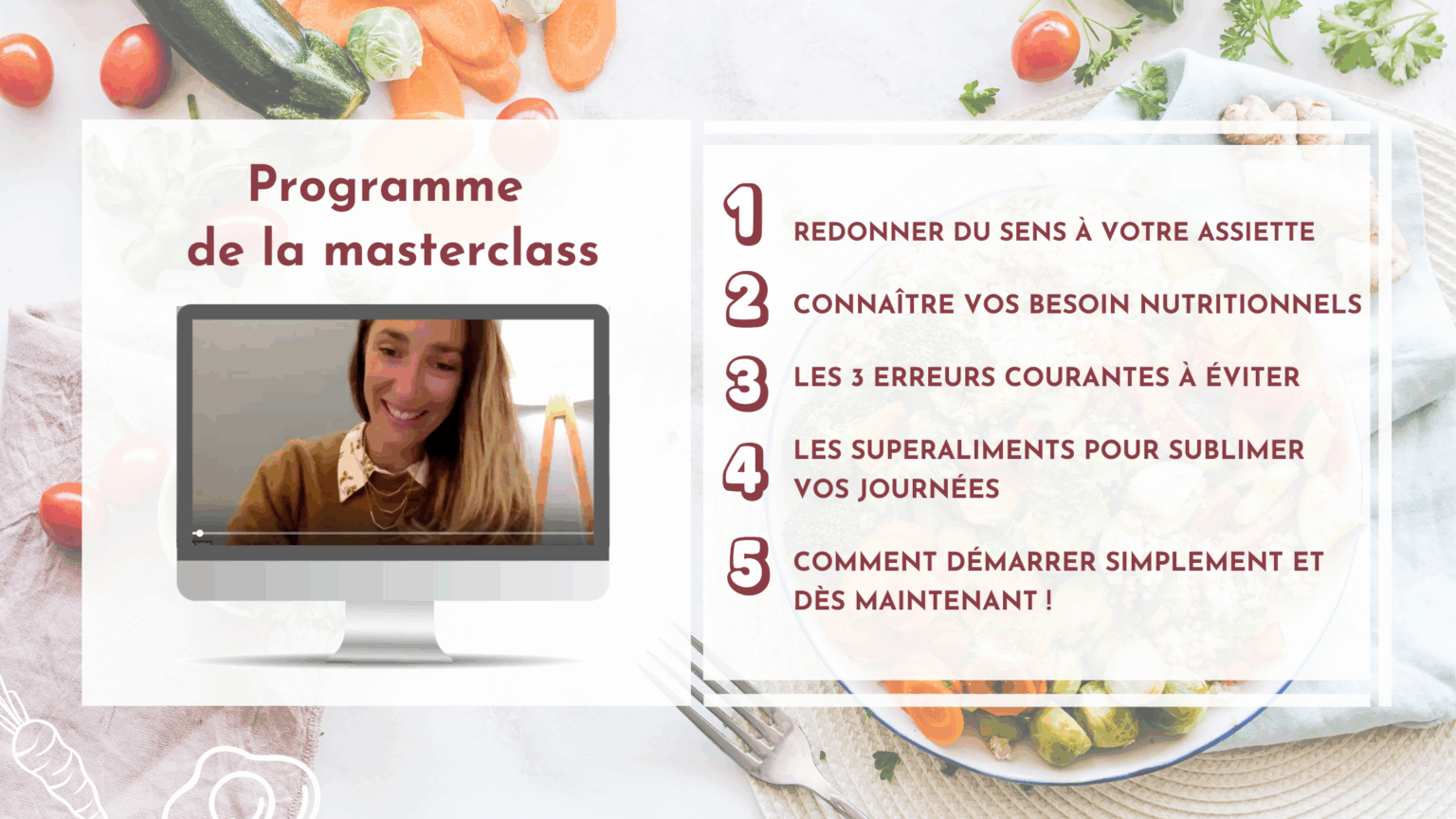 Programme masterclass nutrition